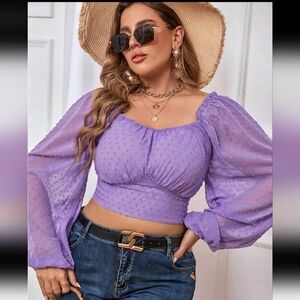 Purple Crop Top